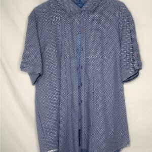 Robert Graham Blue Casual Button Down Shirt